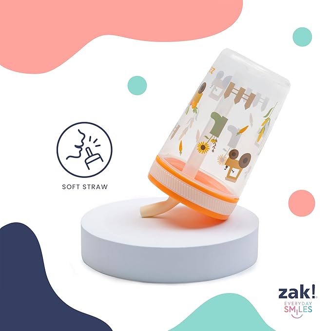 Zak Designs Disney SuperKitties Kelso Toddler Tumblers For Travel or At Home, 15oz 2-Pack Durable Plastic Sippy Cups With Leak-Proof Design is Perfect For Kids (Ginny, Sparks, Buddy, Bitsy)
