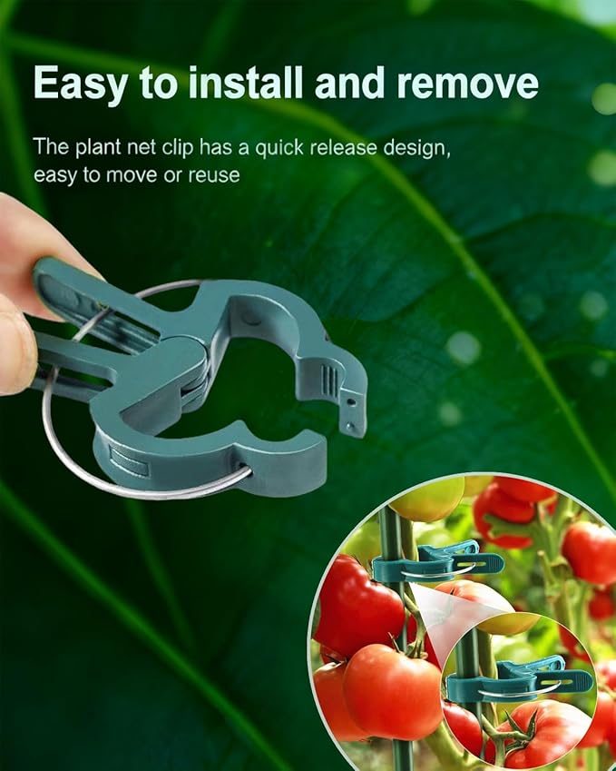 2026 New Plant Clips for Climbing plants Grape and Tomato Vine, Vegetables Plants, Garden Clips to Grow Upright Makes Plants Healthier Vine Clips for Supporting Stems of Flower 10pcs Christmas Gifts