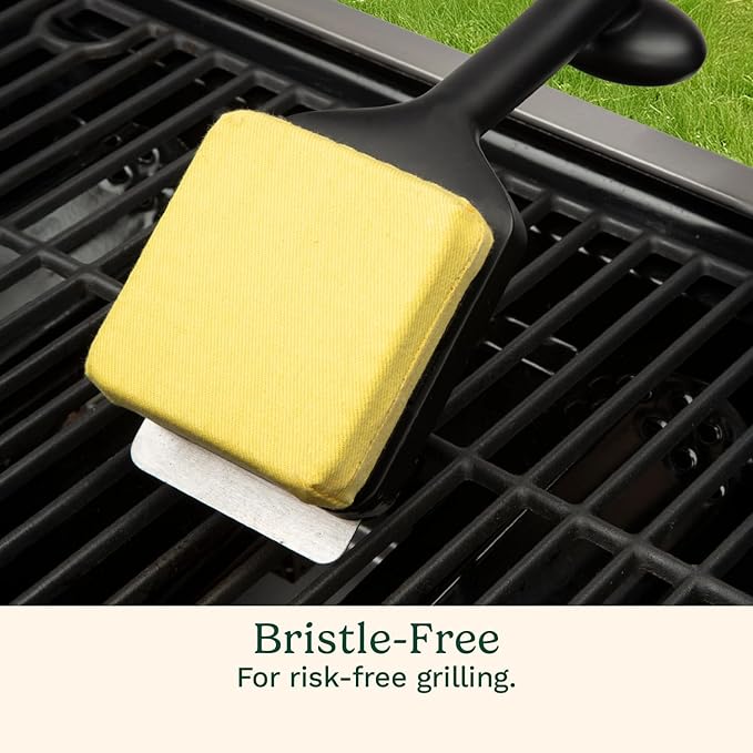 Cuisinart Grill Renew Steam Cleaner Brush, Bristle Free Cleaning Brush for All Grills, Perfect Worry-Free Grill Brush Accessories for BBQ, Clean Cast Iron Grates, Stainless Steel, Porcelain
