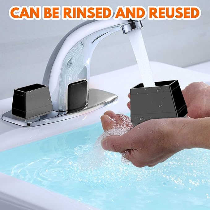 Rectangle Chair Leg Protectors for Hardwood Floors,16 PCS Silicone Covers to Protect Wood Tile Floors Felt Pads Furniture Leg Caps Reduce Noise. Easy to Move.(Black,1 x 1.25 Inch,Rectangular)