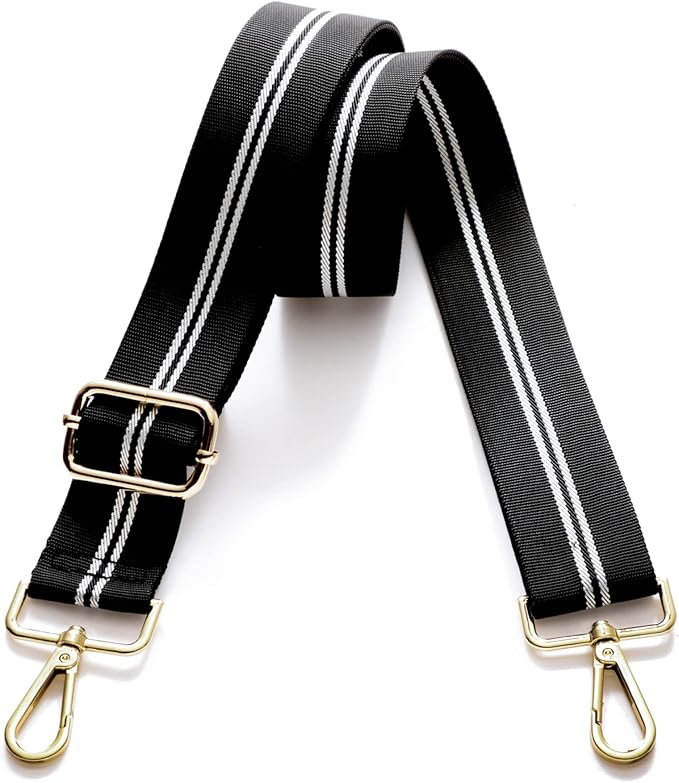 S-Jacorry Purse Strap Replacement Crossbody Wide Shoulder Strap Adjustable Canvas Straps Handbag Strap Replacement Belts