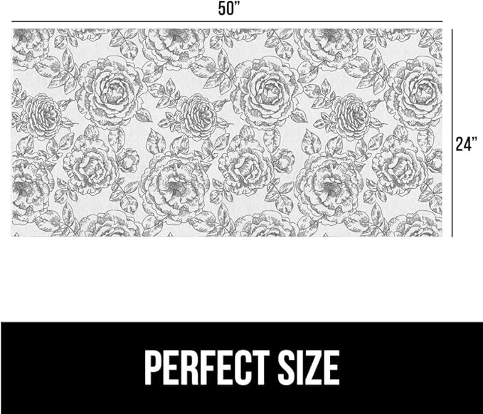 GORILLA GRIP LeakGuard Non-Adhesive Under Sink Mat for Kitchen Cabinet, 24x50, Waterproof Quick Dry Shelf Liner, Durable Absorbent Felt Mats for Bathroom Sinks, Cabinets, Dresser, Easy Trim, Gray