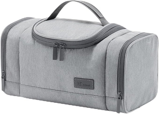 Waterproof Small Toiletry Bag for Men, Travel Toiletry Organizer Shaving Bag for Toiletries Accessories, Suitable Capacity Dopp Kit for Travel-Sized Essentials, Grey