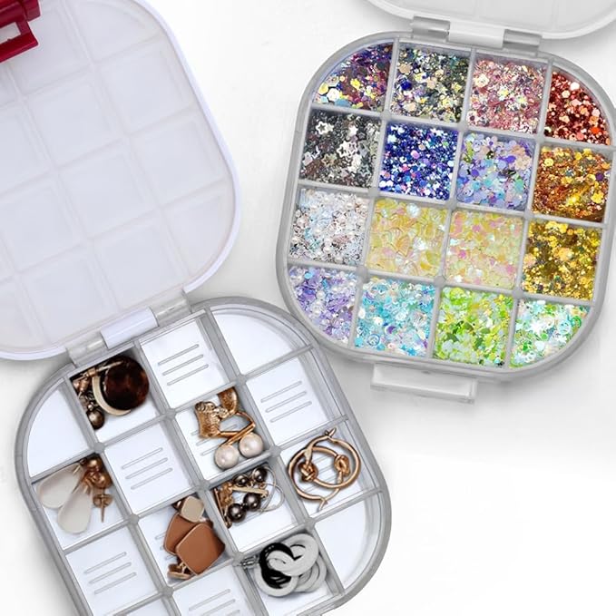 Transon Paint Saver Storage Palette Box 16well Portable Airtight Moisturizing White