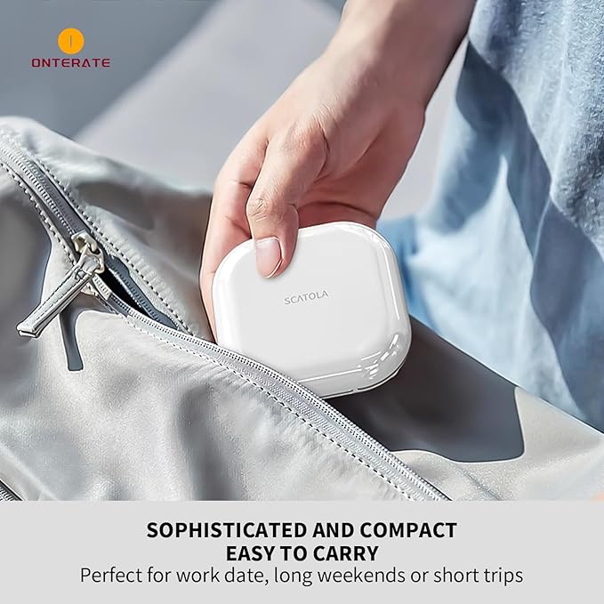 Small Pill Case, Travel Pill Organizer, Small Pill Box, Pill Container for Purse 4 Compartments, Daily Compact Travel Medicine Holder for Vitamins Medication (Pink)