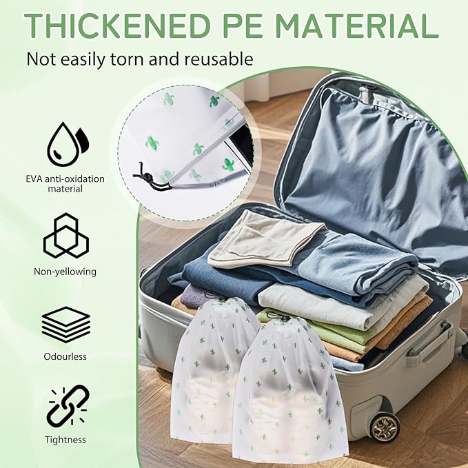 Shoe Bags for Travel, 15.7" x 11.8" Travel Shoe Bags for Packing, Large Waterproof Portable Travel Shoe Storage Bags Travel Essentials Women for and Men