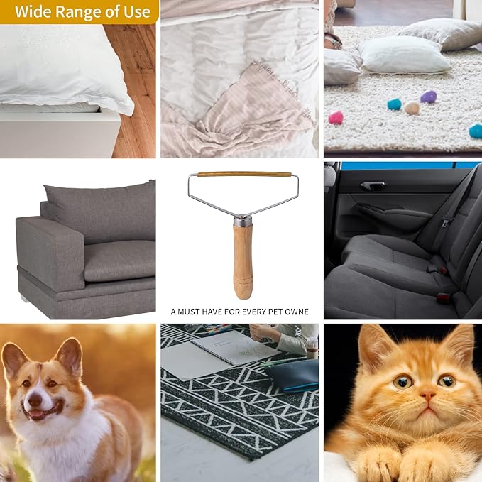 2pcs Pet Hair Remover,Portable Lint Removers,Reusable Remover Brush Tool for Clothes,Portable Lint Remover Shaver to Remove Lint from Carpets Rugs Cashmere Coats and Cars