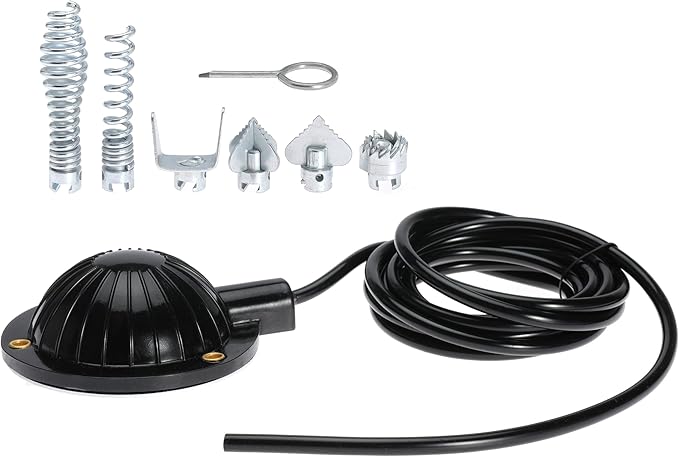 Drain Cleaner Cutter Head Air Foot Pedal Switch For Spartan Air-activated Drain Cleaning Machines For Ridgid K-400 K-380 K-3800 K750 K-7500 For Electric Eel For General For Trojan with 8' Long Hose