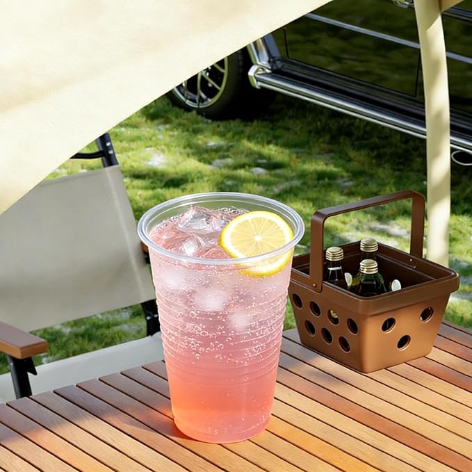Lamosi 1000 Pack 9 oz Clear Plastic Cups, Plastic Disposable Cups, Cold Drinking Water cups for Party, Wedding, Travel, BBQ, Picnic, Event