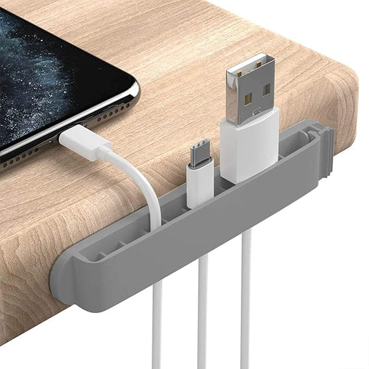 Pzoz Cable Clips, 3 Pack Cord Organizer Charger Cable Management for Organizing Home Office Desk Phone Car Cable Wire, Self-Adhesive Cord Holders (Gray)