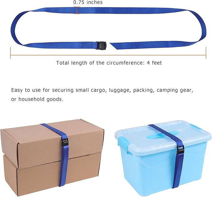 Ayaport Lashing Straps with Buckles Adjustable Cam Buckle Tie Down Cinch Strap for Packing