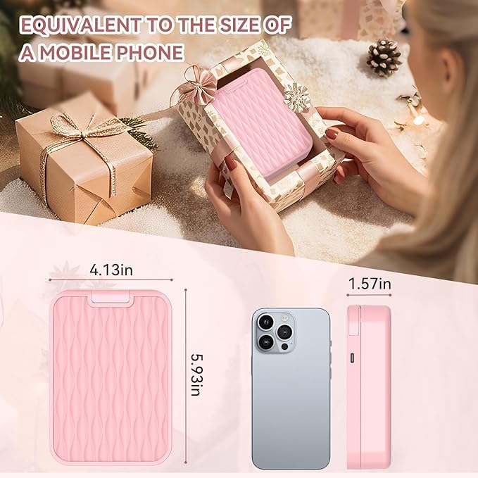 Trendy Teen Girl Gifts – Travel Makeup Brush Set with LED Light Mirror, Perfect Tween Birthday Gifts for Girls 11-16+ year old(Pink)