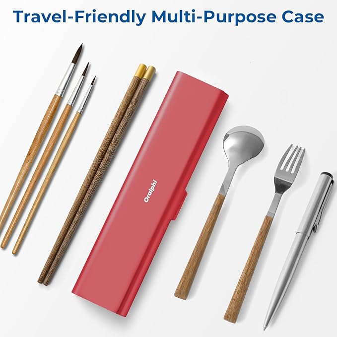 Wider Aluminum Toothbrush Travel Case, Portable Travel Toothbrush Holder, Durable Manual Toothbrush Box Container for Traveling, Bathroom, Camping, Business Trip, Red