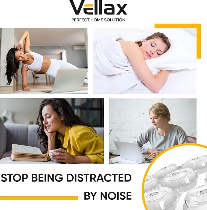 128 Self Adhesive Cabinet Door Bumpers – Sticky Clear Silicone Rubber Pads for Furniture Drawers, Kitchen Cabinets, Decor, Wall Protection – Vellax