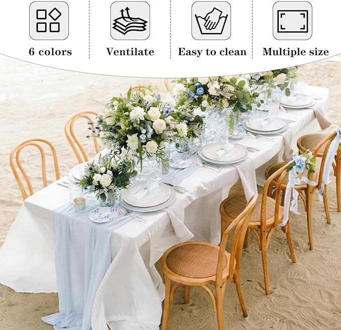 Fitted Black Tablecloths for Rectangle Tables, 6 Pack - 70 x 120 Inches - Reusable and Washable Tablecloths for 6-8 Ft Tables, Polyester Fabric Table Covers for Wedding, Party, Banquet