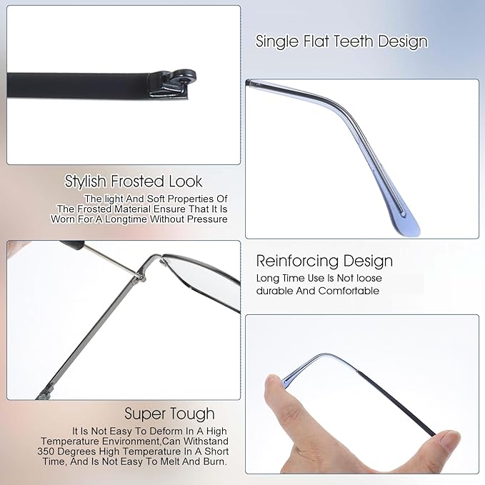 1 Pair Universal Glasses Repair Kit with Screws & Screwdriver Arm Replacement Eyeglass Screws Repair Kit Eye Fixing Screwdriver Eyeglasses Screw Legs Replacement Parts(Blue)