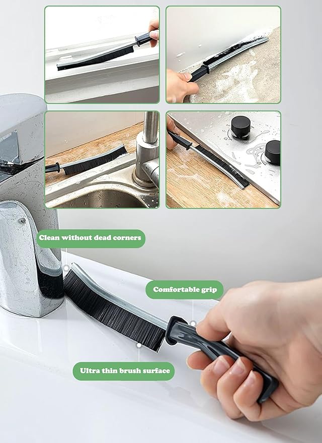 20Pcs Crevice Cleaning Brush - Multifunctional Hard Bristle Crevice Cleaning Brush, Gap Brush Cleaning Tools for Household Use, Home, Kitchen, Bathroom, Window, Vehicle, Faucets, Toilet