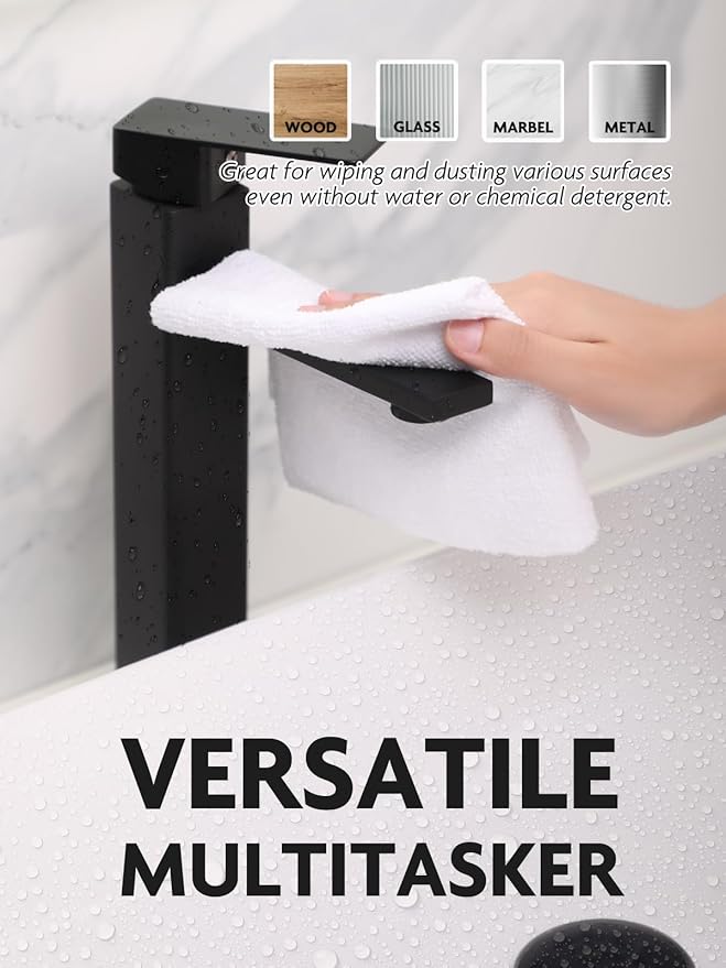 Fantasticlean Microfiber Cleaning Cloth Roll - 150 Pack, Tear Away Microfiber Towels, 12" x 12", Reusable, Washable, Ultra Absorbent Dishcloth for All-Around Cleaning Supplies (White & Dim Grey)