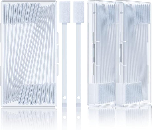 Lumkew 60Pcs Crevice Cleaning Tools, Disposable Toilet Brush for Narrow Gaps, Small Cleaning Brushes for Small Spaces for Bathroom, Kitchen, Household