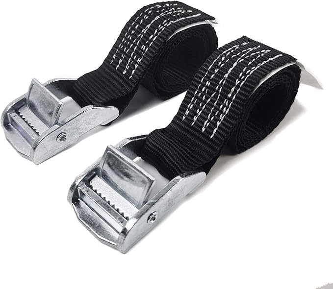 1500 lbs 1" x 3' Tie Down Straps, 2 Pack Adjustable Lashing Straps Ratchet Straps Heavy Duty Ratchet Tie Down Straps Cargo Straps with Cam Buckle Suitable for Carrying Various Cargo or Luggage