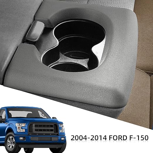 Center Console Cup Holder Replacement Pad Gray Compatible with Ford F150 2004-2014 Center Console Cup Holder Pad