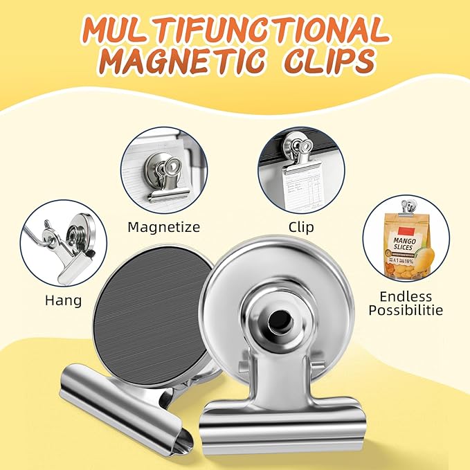 VNDUEEY 500 Pack Fridge Magnets Refrigerator Magnets, Strong Magnetic Clips Heavy Duty, Magnet Clips for Whiteboard, Magnets for Fridge Locker Office Accessories, Classroom Teacher Supplies