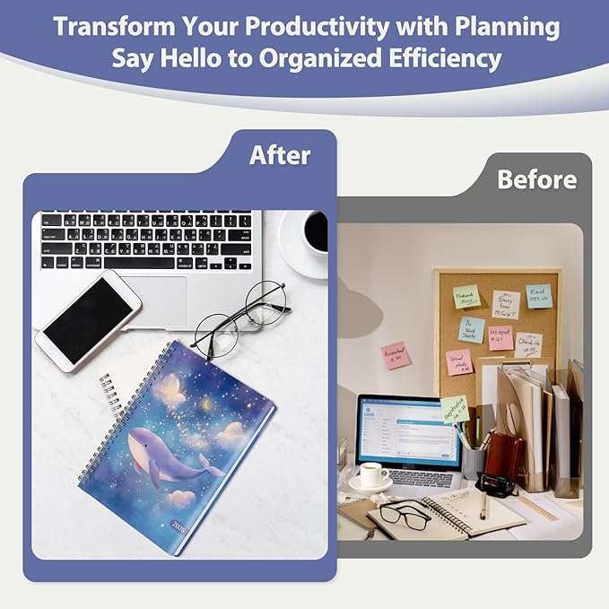 2026 Planner, Weekly and Monthly Calendar Academic Planner, Jan 2026 - Dec 2026, Planning Agenda Book for Desk Accessories and School Supplies - A5 (6.3'' x 8.5'')