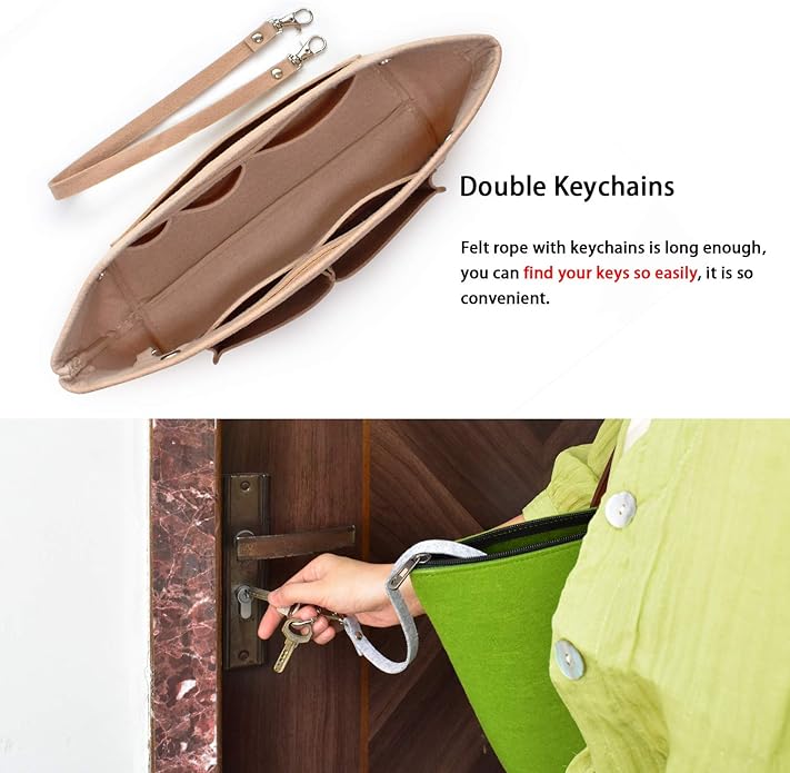 VANCORE Felt Insert Handbag Organizer Travel Purse Bag Organiser