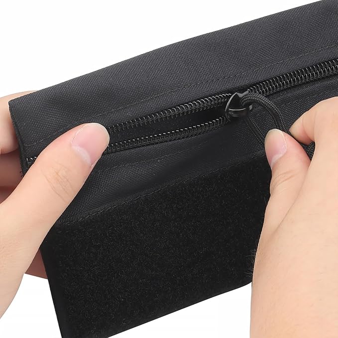 Qavctw Tactical Admin Pouch Bag with Hook and Loop Tool Storage Bag Snack Pouch Candy Bag Hanging Pouches Backpack Accessory Pouch