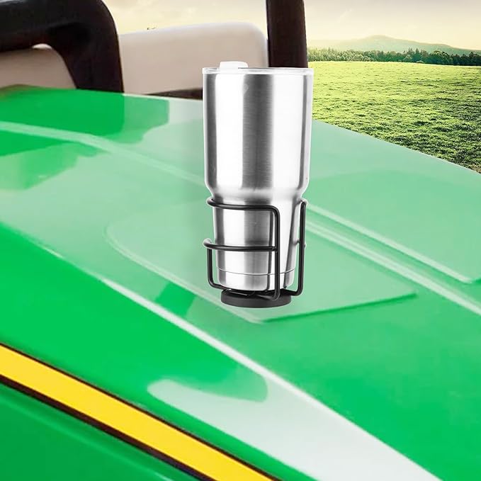 Strong Magnetic Cup Holder, Fully Covered Anti Drop Drink Holder, Horizontal or Vertical Mount on Metal Surface, Portable Magnet Bottle Holder for School Bus Tractor Truck Mower Refrigerator 2 Pack