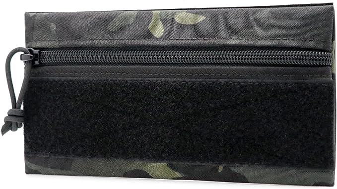 Qavctw Tactical Admin Pouch Bag with Hook and Loop Tool Storage Bag Snack Pouch Candy Bag Hanging Pouches Backpack Accessory Pouch