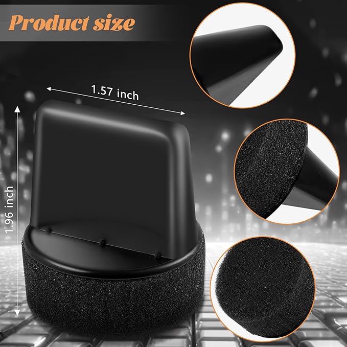 10 Pcs Shine Shoes Sponge Applicators Foam Dauber Shoe Polish Applicator Brush Leather Shoes Boots Care Cloths Suede Cleaner(10 Pcs Shoe Sponge C)