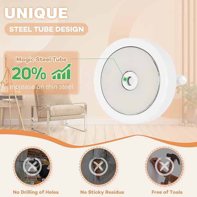 Neosmuk Magnetic Hooks, Cruise Ship Essentials, 120lb+ Heavy Duty Magnetic Hooks for Cruise Cabins, Refrigerator, Grill, Hanging, and Travel | Extra Strong Must-Haves Magnet Hook,White