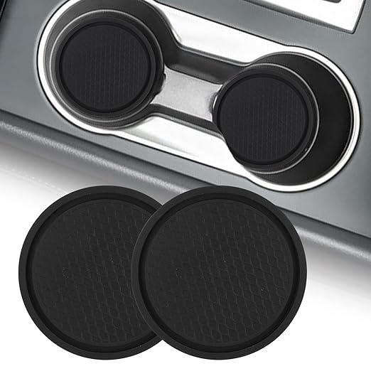 Center Console Cup Holder Replacement Pad Black Compatible with Ford F150 2004-2014 Center Console Cup Holder Pad