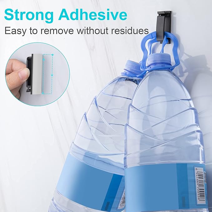 Under Desk Cable Management Clips, Wire Organizer Clips for PC Network Cable Mamagement, Large Adhesive Cable Clips Wire Holders (Computer, TV, Ethernet, Electric Wires), White, 20 PCS