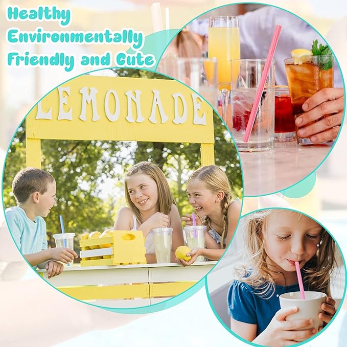 10 Sets Silicone Straws with Case, Reusable Straws Silicone Foldable, Portable Drinking Straw Set for Party Travel Cold or Hot Straw with Carry Case, Cleaning Brush(Light Color)