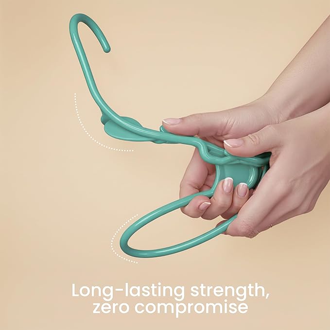 Utopia Home - Plastic Hangers 30 Pack - Space Saving Clothes Hanger - Durable and Strong Closet Organizers and Storage Makes It Ideal Stocking Stuffers or Apartment or Dorm Room Essentials (Aqua)