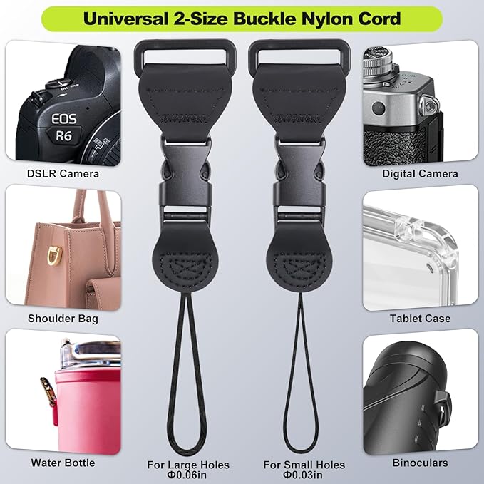 Blue Floral Shoulder Strap, Adjustable Camera Strap with 2 Sets of Quick-Release Buckles, Comfortable Neck Strap for iPad, Tablet, Camera, Laptop, Binocular, Luggage Bag