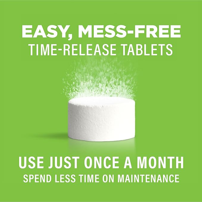 Affresh Washing Machine Cleaner, Helps Power Away Odor Causing Bacteria & Grime Deep Inside Pump, Valve & Hoses, 5 Time Release Tablets, 5 Month Supply