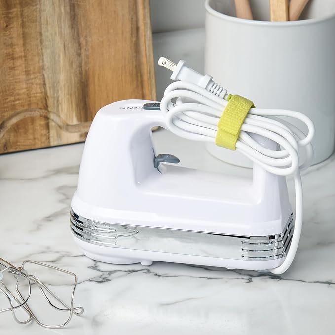 Wrap-It Storage Cinch Straps - 8" (6-Pack) Limelight - Cord Keeper Wraps for Appliances and Home Office Cable Management