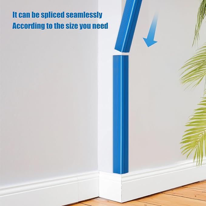 Wall Corner Protectors 4 Pack, 1.57x1.57x23.62x0.12 inch PVC Double-Sided Proof Corner Guards for Sharp Edges, Self-Adhesive Corner Protectors for Home, Kindergarten, Thickness-3mm (0.12 in)