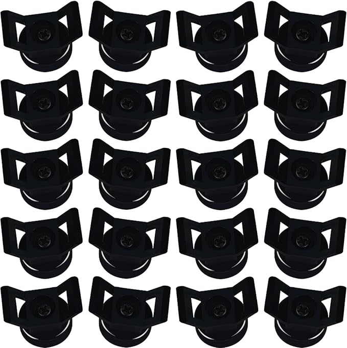 Magnet Zip Tie Mount Clips Magnetic Zip Ties Mount Holder 25LBS Strong Multipurpose Wire Cable Holder Mount Wire Clips Management for Home Office Marine Electrical Wiring (20 PCS)