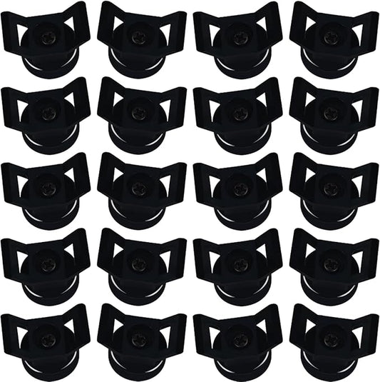 Magnet Zip Tie Mount Clips Magnetic Zip Ties Mount Holder 25LBS Strong Multipurpose Wire Cable Holder Mount Wire Clips Management for Home Office Marine Electrical Wiring (20 PCS)