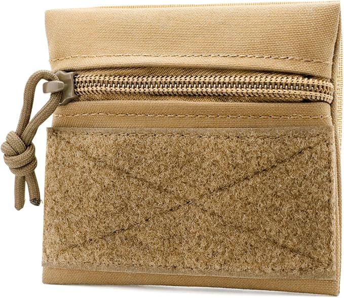 Qavctw Tactical Admin Pouch Bag with Hook and Loop Tool Storage Bag Snack Pouch Candy Bag Hanging Pouches Backpack Accessory Pouch