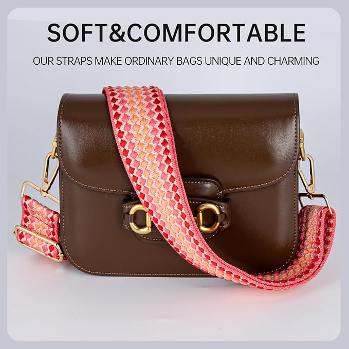 Purse Straps Replacement Crossbody Wide Bag Strap for Purses Adjustable shoulder Straps for Women bags