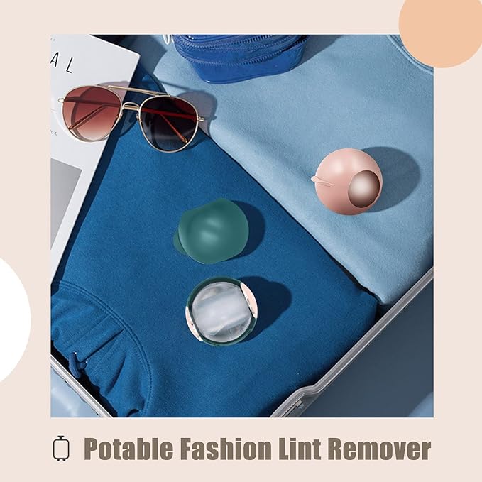 Reusable Lint Roller for Pet Hair, Washable Lint Remover for Clothes, Portable Pet Hair Remover for Travel Household (Red)