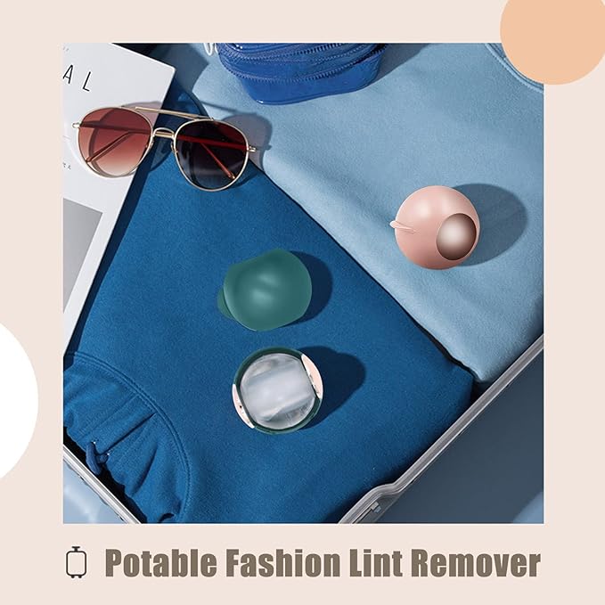 Reusable Lint Roller for Pet Hair, Washable Lint Remover for Clothes, Portable Pet Hair Remover for Travel Household (Green)