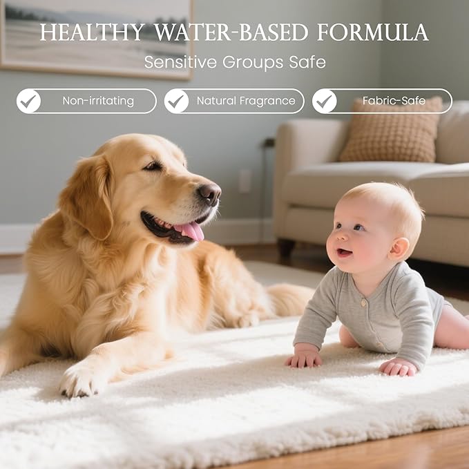 ‌M&SENSE Air & Fabric & Pet Odor Eliminator Spray - 16.9oz Large Size Natural Safe Air Freshener Vanilla Scented Deodorizer for Home Eliminates Smoke & Musty Smells, Ideal for Kitchen & Living Spaces