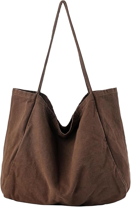 Canvas Tote Bag for Women Large Hobo Shoulder Bag for Work Travel Casual Message Bag Tote Purse handbags