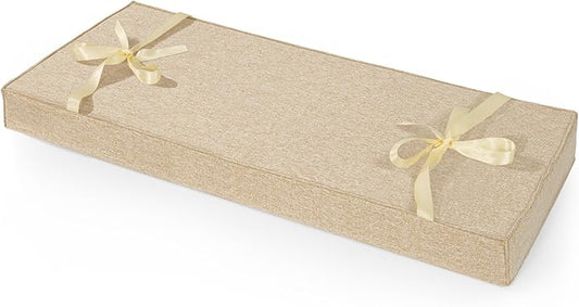 ROFIELTY Bench Cushion 39 inch, Durable Bench Cushions for Indoor Furniture, Window Seat Cushions Indoor, Personalized Custom Bench Cushion (Dark Brown, 39x11x3)